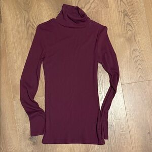 a new day Plum Turtleneck Long-Sleeve Top